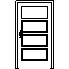 STOLBUD Włoszczowa - Interior doors A.4.1 1084x2060 - Front view dwg