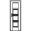 STOLBUD Włoszczowa - Interior doors A.4.1 684x2060 - Front view dwg