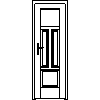 STOLBUD Włoszczowa - Interior doors F.4.1 684x2060 - Front view dwg