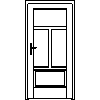 STOLBUD Włoszczowa - Interior doors F.4.3 984x2060 - Front view dwg