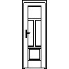 STOLBUD Włoszczowa - Interior doors F.4.3 684x2060 - Front view dwg