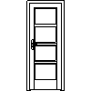 STOLBUD Włoszczowa - Interior doors A.4.4 784x2060 - Front view dwg