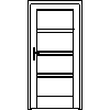 STOLBUD Włoszczowa - Interior doors A.4.4 984x2060 - Front view dwg