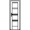 STOLBUD Włoszczowa - Interior doors A.4.4 684x2060 - Front view dwg