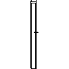 STOLBUD Włoszczowa - Glass door frame D 784x2060 - Side view dwg