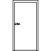 STOLBUD Włoszczowa - Glass door frame D 984x2060 - Front view dwg