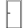 STOLBUD Włoszczowa - Glass door frame D 1084x2060 - Front view dwg