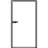 STOLBUD Włoszczowa - A glass door frame 1100x2067 - Front view dwg