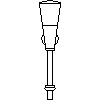 Franke Washroom Systems - Flush valves AQRE 430 - Front view dwg