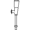 Franke Washroom Systems - Flush valves AQRE 430 - Side view dwg