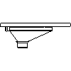 Franke Washroom Systems - Squat pan  CMPX 502 - Side view dwg