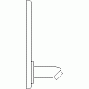 Franke Washroom Systems - Fittings basin AQUA 107 - Side view dwg