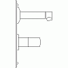 Franke Washroom Systems - Fittings basin AQUA 106 - Side view dwg