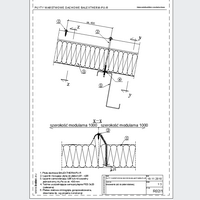 Balex Metal Sp. z o.o. - Sandwich panels with polyurethane core roof BALEXTHERM-PU-R - Balex Metal - BALEXTHERM-PU-R02_1 Fixing of steel purlin dwg