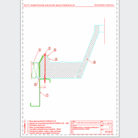 Balex Metal Sp. z o.o. - Płyty warstwowe z rdzeniem poliuretanowym, dachowe BALEXTHERM-PU-R - Balex Metal - BALEXTHERM-PU-R16_3 Świetlik dachowy z kołnierzem profilowanym - przekrój poprzeczny - wariant I dwg