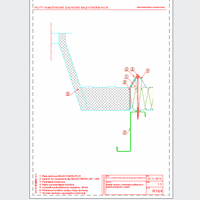 Balex Metal Sp. z o.o. - Płyty warstwowe z rdzeniem poliuretanowym, dachowe BALEXTHERM-PU-R - Balex Metal - BALEXTHERM-PU-R16_4 Świetlik dachowy z kołnierzem profilowanym - przekrój poprzeczny - wariant I dwg