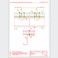 Balex Metal Sp. z o.o. - Sandwich panels with polyurethane core wall, with visible mounting BALEXTHERM-PU-W-ST - Balex Metal - BALEXTHERM-PU-W-ST02 Fastening plates - vertical arrangement of panels dwg