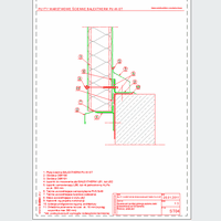 Balex Metal Sp. z o.o. - Sandwich panels with polyurethane core wall, with visible mounting BALEXTHERM-PU-W-ST - Balex Metal - BALEXTHERM-PU-W-ST04 Supporting panels below the upper level of the ground beam or fundamentu- vertical arrangement of panels dwg