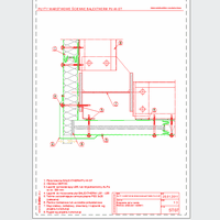 Balex Metal Sp. z o.o. - Sandwich panels with polyurethane core wall, with visible mounting BALEXTHERM-PU-W-ST - Balex Metal - BALEXTHERM-PU-W-ST07 connection panels in the corner - vertical arrangement of panels - option I dwg