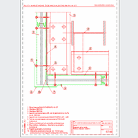 Balex Metal Sp. z o.o. - Sandwich panels with polyurethane core wall, with visible mounting BALEXTHERM-PU-W-ST - Balex Metal - BALEXTHERM-PU-W-ST08 connection panels in the corner - vertical arrangement of panels - option II dwg