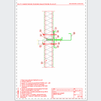 Balex Metal Sp. z o.o. - Sandwich panels with polyurethane core wall, with visible mounting BALEXTHERM-PU-W-ST - Balex Metal - BALEXTHERM-PU-W-ST10 Joining panels at length - vertical arrangement of panels dwg