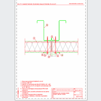 Balex Metal Sp. z o.o. - Sandwich panels with polyurethane core wall, with visible mounting BALEXTHERM-PU-W-ST - Balex Metal - BALEXTHERM-PU-W-ST11_1 Mounting plate to support the extreme - horizontal arrangement of panels - option I dwg