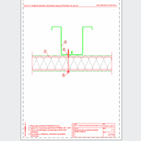 Balex Metal Sp. z o.o. - Sandwich panels with polyurethane core wall, with visible mounting BALEXTHERM-PU-W-ST - Balex Metal - BALEXTHERM-PU-W-ST12 Fastening plate for intermediate support - horizontal arrangement of panels dwg