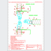 Balex Metal Sp. z o.o. - Sandwich panels with polyurethane core wall, with visible mounting BALEXTHERM-PU-W-ST - Balex Metal - BALEXTHERM-PU-W-ST13 combination plates with window strip - vertical arrangement of panels - option I dwg