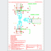 Balex Metal Sp. z o.o. - Sandwich panels with polyurethane core wall, with visible mounting BALEXTHERM-PU-W-ST - Balex Metal - BALEXTHERM-PU-W-ST14 combination plates with window strip - vertical arrangement of panels - option II dwg