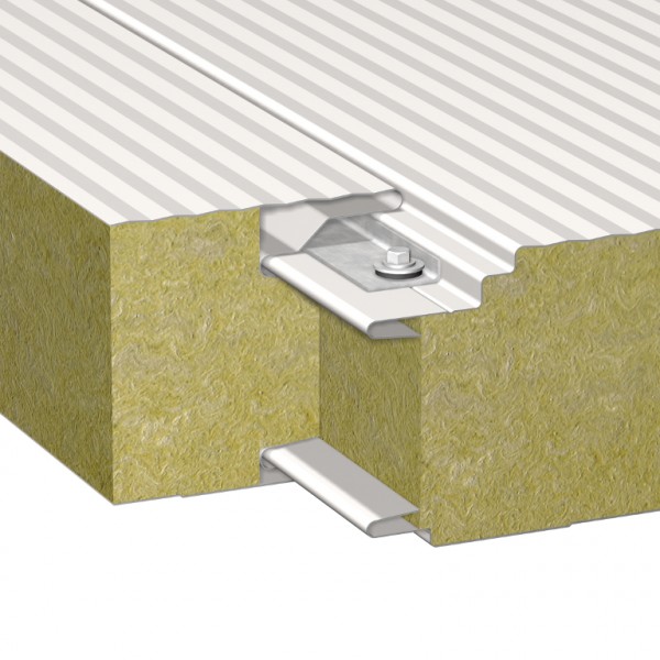 Balex Metal Sp. z o.o. - Sandwich panels with mineral wool core, wall mount with concealed BALEXTHERM-MW-W-PLUS - Balex Metal BALEXTHERM-MW-W-PLUS