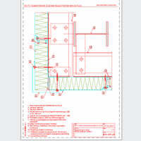 Balex Metal Sp. z o.o. - Sandwich panels with mineral wool core, wall mount with concealed BALEXTHERM-MW-W-PLUS - Balex Metal - BALEXTHERM-MW-W-PL08 connection panels in the corner - vertical arrangement of panels - option II dwg