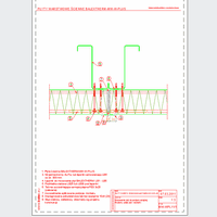 Balex Metal Sp. z o.o. - Sandwich panels with mineral wool core, wall mount with concealed BALEXTHERM-MW-W-PLUS - Balex Metal - BALEXTHERM-MW-W-PL11_1 Mounting plate to support the extreme - horizontal arrangement of panels - option I dwg