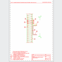 Balex Metal Sp. z o.o. - Sandwich panels with mineral wool core, wall mount with concealed BALEXTHERM-MW-W-PLUS - Balex Metal - BALEXTHERM-MW-W-PL17_1 Mounting plates - sliding joint - vertical arrangement of panels dwg