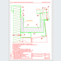 Balex Metal Sp. z o.o. - Sandwich panels with mineral wool core, roof BALEXTHERM-MW-R - Balex Metal - BALEXTHERM-MW-R12 contact plates with gutter inside the attic dwg