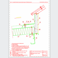 Balex Metal Sp. z o.o. - Sandwich panels with mineral wool core, roof BALEXTHERM-MW-R - Balex Metal - BALEXTHERM-MW-R14 rooflight ridge - cross section dwg