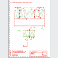 Balex Metal Sp. z o.o. - Sandwich panels with mineral wool core, with visible wall mount BALEXTHERM-MW-W-ST - Balex Metal - BALEXTHERM-MW-W-ST02 Fastening plates - vertical arrangement of panels dwg