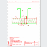 Balex Metal Sp. z o.o. - Sandwich panels with mineral wool core, with visible wall mount BALEXTHERM-MW-W-ST - Balex Metal - BALEXTHERM-MW-W-ST11_2 Mounting plate to support the extreme - horizontal arrangement of panels - option II dwg