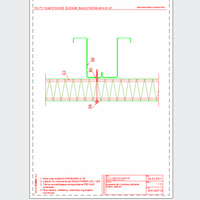 Balex Metal Sp. z o.o. - Sandwich panels with mineral wool core, with visible wall mount BALEXTHERM-MW-W-ST - Balex Metal - BALEXTHERM-MW-W-ST12 Fastening plate for intermediate support - horizontal arrangement of panels dwg