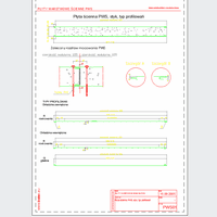 Balex Metal Sp. z o.o. - Sandwich panels with polystyrene core, wall PWS - Balex Metal - PWS01 Wall panel PWS - contact, types of profiling dwg