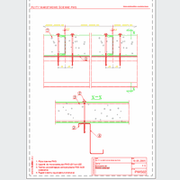 Balex Metal Sp. z o.o. - Sandwich panels with polystyrene core, wall PWS - Balex Metal - PWS02 Mounting plates - vertical arrangement of panels dwg