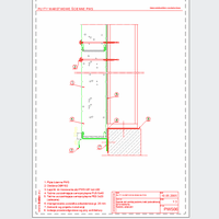 Balex Metal Sp. z o.o. - Sandwich panels with polystyrene core, wall PWS - Balex Metal - PWS06 backrest panels below the upper level of the ground beam or foundation - horizontal arrangement of panels dwg