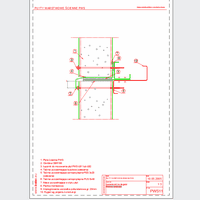 Balex Metal Sp. z o.o. - Sandwich panels with polystyrene core, wall PWS - Balex Metal - PWS11 Connecting plates on length - vertical arrangement of panels dwg