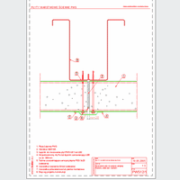 Balex Metal Sp. z o.o. - Sandwich panels with polystyrene core, wall PWS - Balex Metal - PWS12_1 Mounting plate to support the extreme - horizontal arrangement of panels - option I dwg