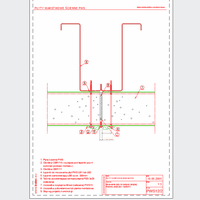 Balex Metal Sp. z o.o. - Sandwich panels with polystyrene core, wall PWS - Balex Metal - PWS12_2 Mounting plate to support the extreme - horizontal arrangement of panels - option II dwg