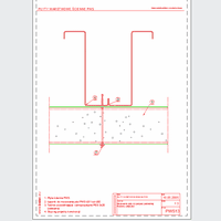 Balex Metal Sp. z o.o. - Sandwich panels with polystyrene core, wall PWS - Balex Metal - PWS13 Mounting plate for intermediate support - horizontal arrangement of panels dwg