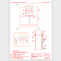 Balex Metal Sp. z o.o. - Sandwich panels with polystyrene core, wall PWS - Balex Metal - PWS18 Mounting plates - sliding joint - vertical arrangement of panels dwg