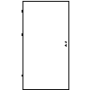 INVADO Sp. z o.o. - The door Ignis Size 100 - Front view dwg