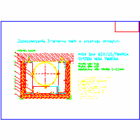 SINIAT Sp. z o.o. - Protection of steel structures - Securing 3-sided beam with a circular cross-section dwg