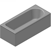 Kaldewei  - Bath 374 SANIFORM 175x75 - 374 Saniform 175x75 3D dxf