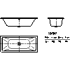 Kaldewei Polska - Wanna  733 conoduo 180x80 - 733 conoduo 180x80 2D dxf